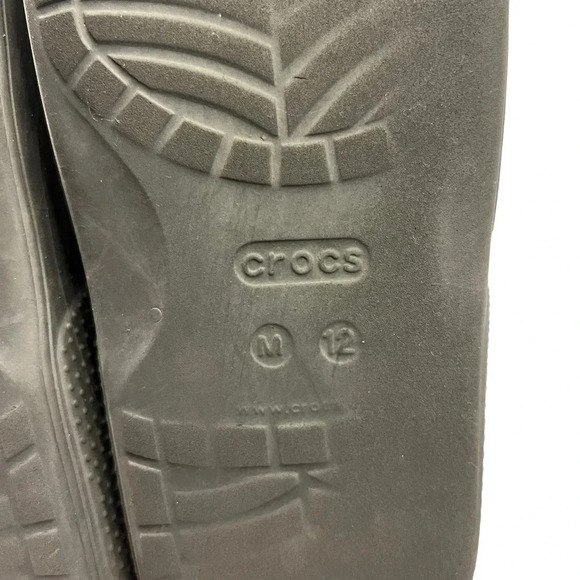 Crocs Classic‎ Iconic Comfort Slide Sandal Black Beach Neutral Comfort Men's 12 - Picture 8 of 8